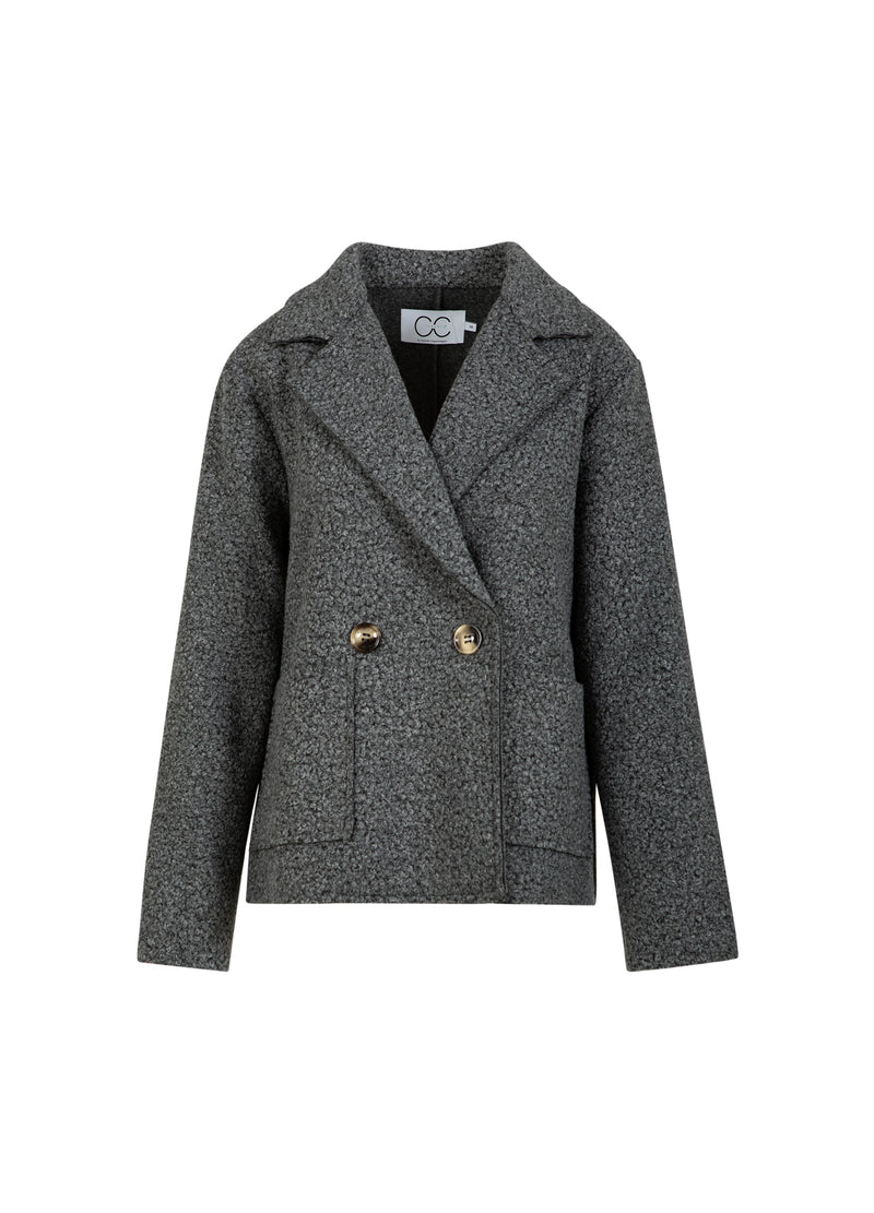 CC Heart CC HEART SIENNA BOUCLE JAKKE Outerwear Dark Grey - 101