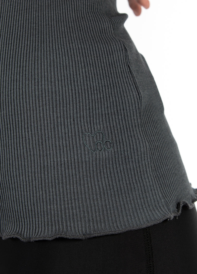 CC Heart CC HEART SILKE-TOP Top - Short sleeve Dark Stone Grey - 149