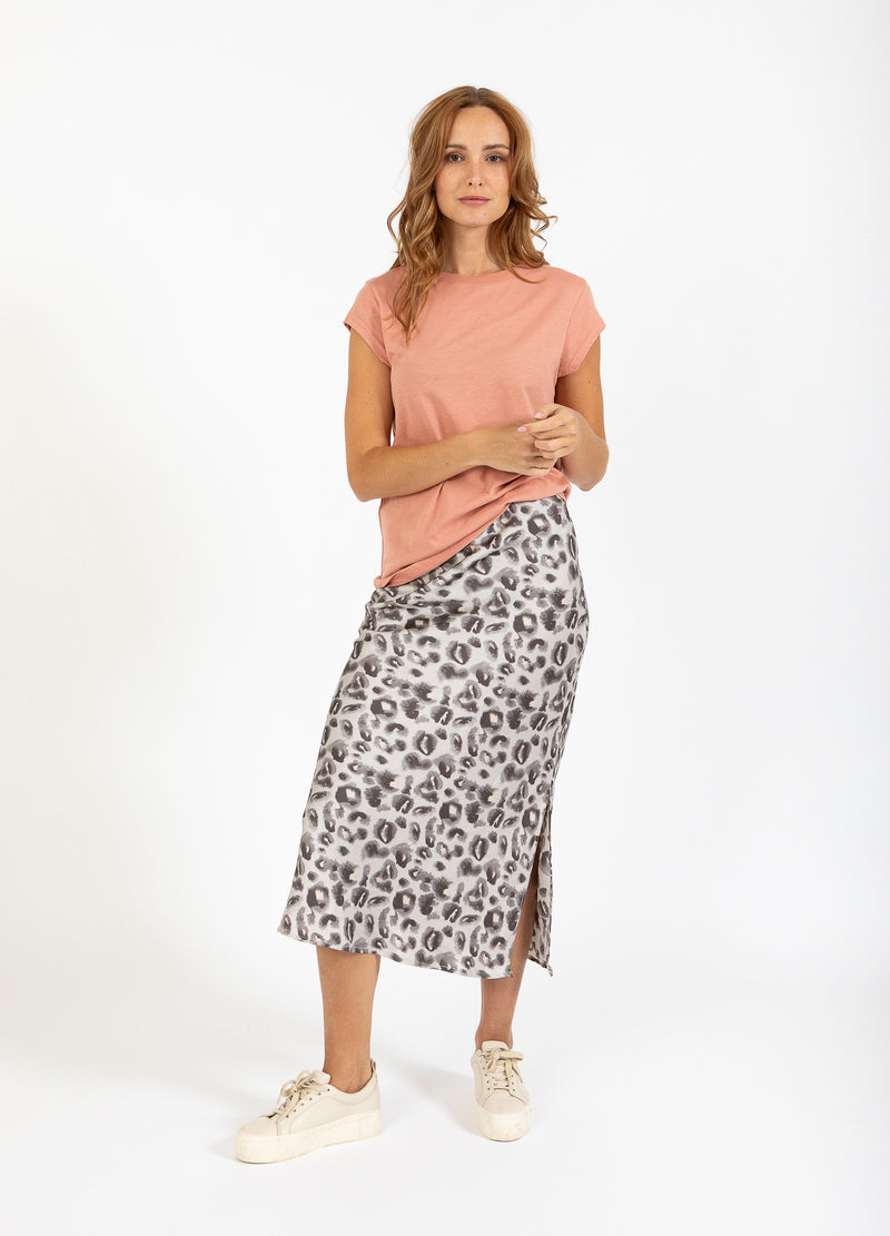 CC Heart CC HEART SKYLER MEDI NEDERDEL MED PRINT Skirt Grey leo - 145