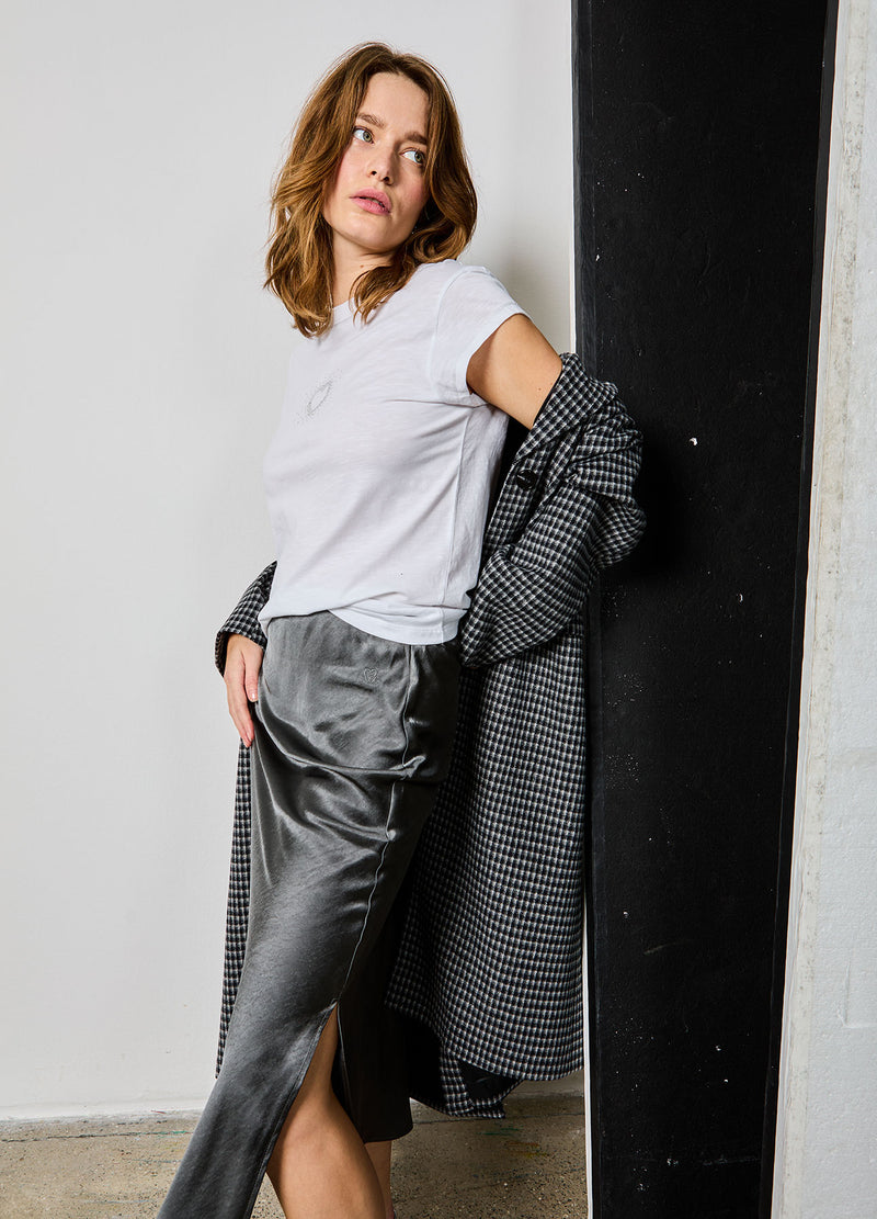 CC Heart CC HEART SKYLER MEDI NEDERDEL Skirt Dark Stone Grey - 149