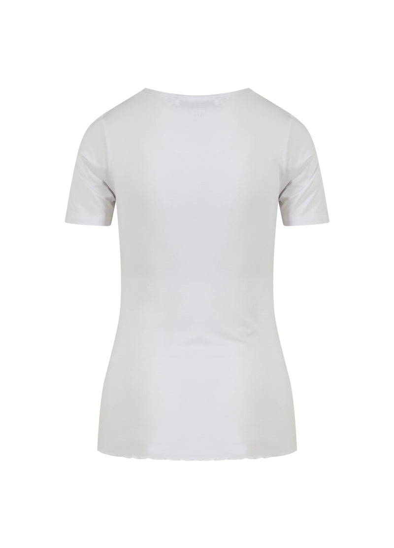 CC Heart CC HEART SOFIA KORTÆRMET BLUSE Shirt/Blouse White - 200