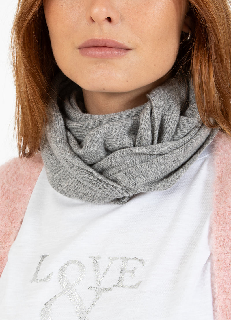 CC Heart CC HEART SOFT TREKANT TØRKLÆDE Accessories Grey melange - 142