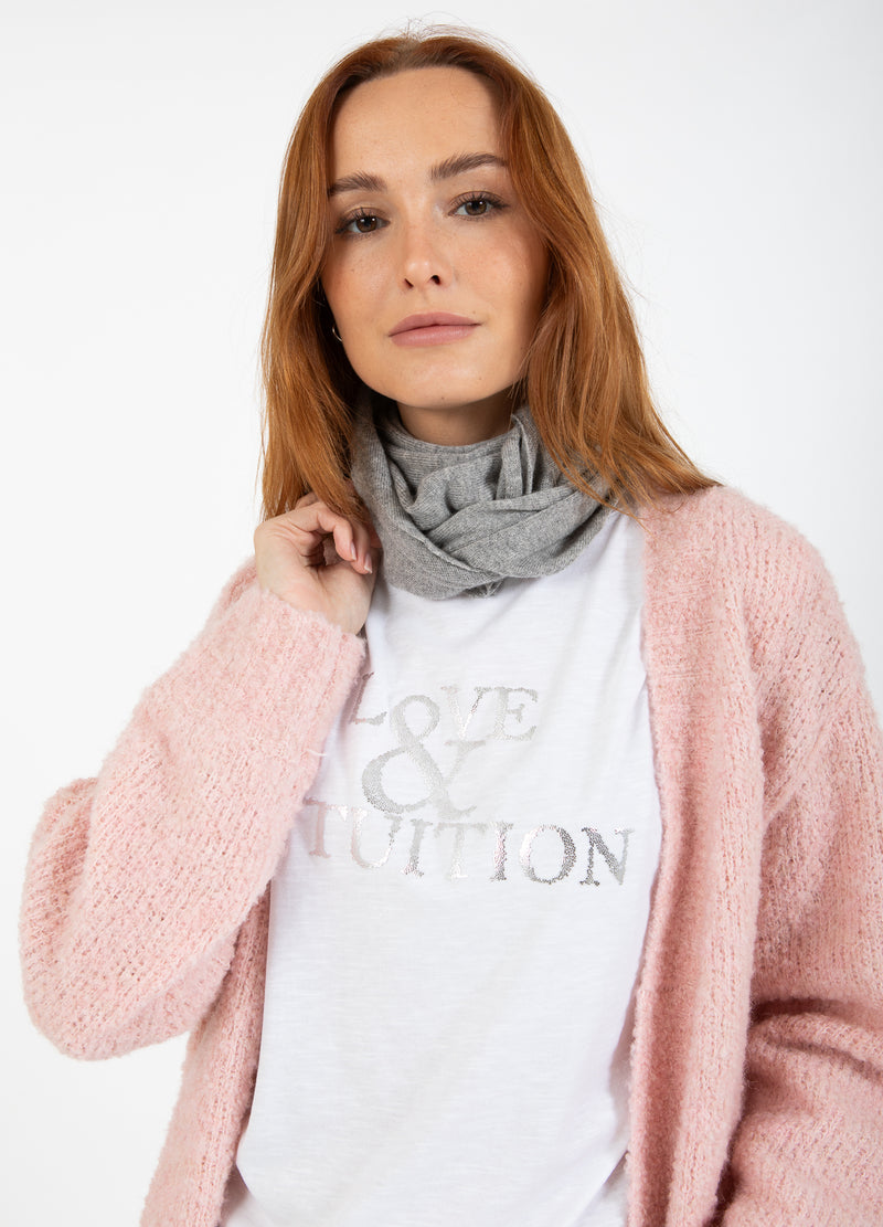 CC Heart CC HEART SOFT TREKANT TØRKLÆDE Accessories Grey melange - 142