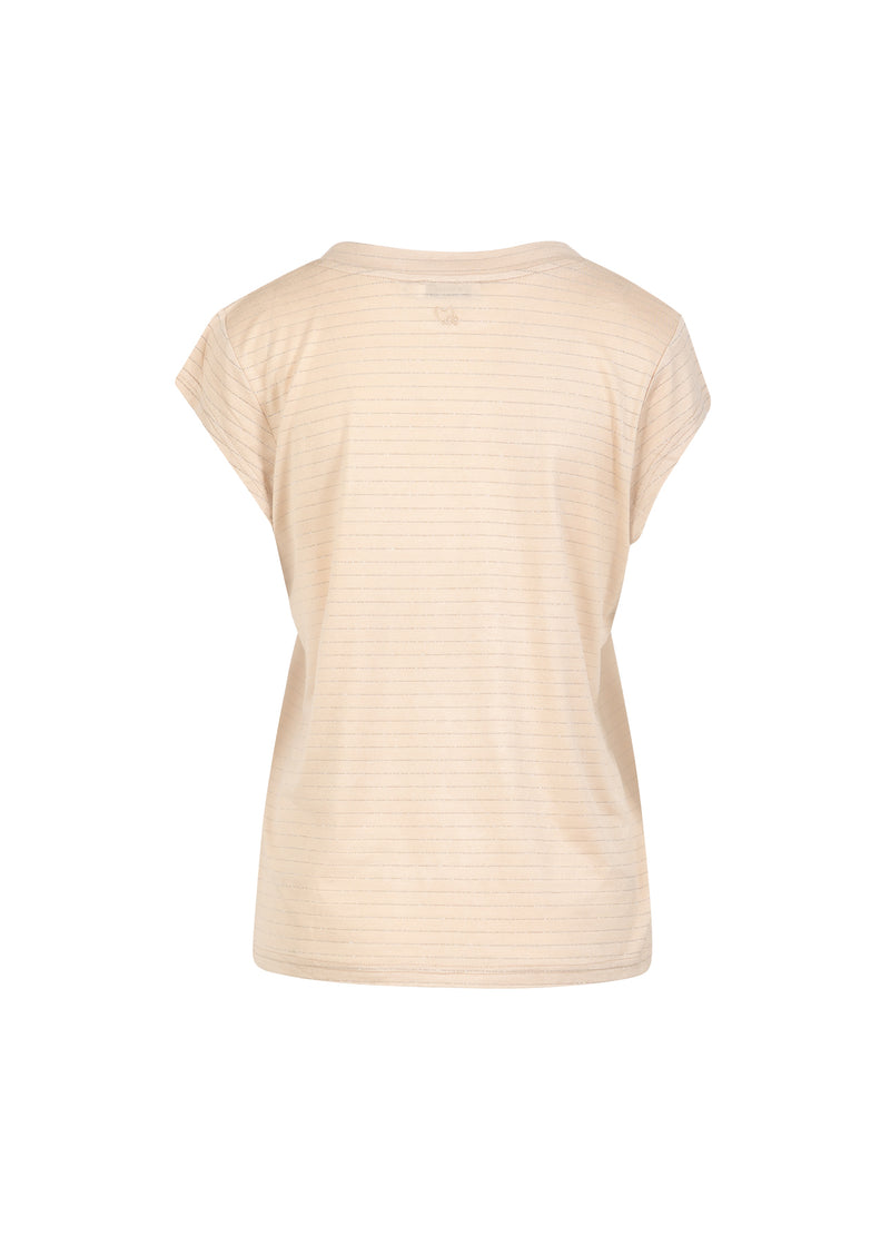 CC Heart CC HEART SPARKLE T-SHIRT - KORT ÆRME T-Shirt Creme lurex - 241