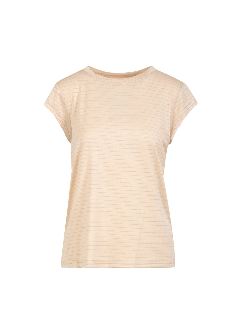CC Heart CC HEART SPARKLE T-SHIRT - KORT ÆRME T-Shirt Creme lurex - 241