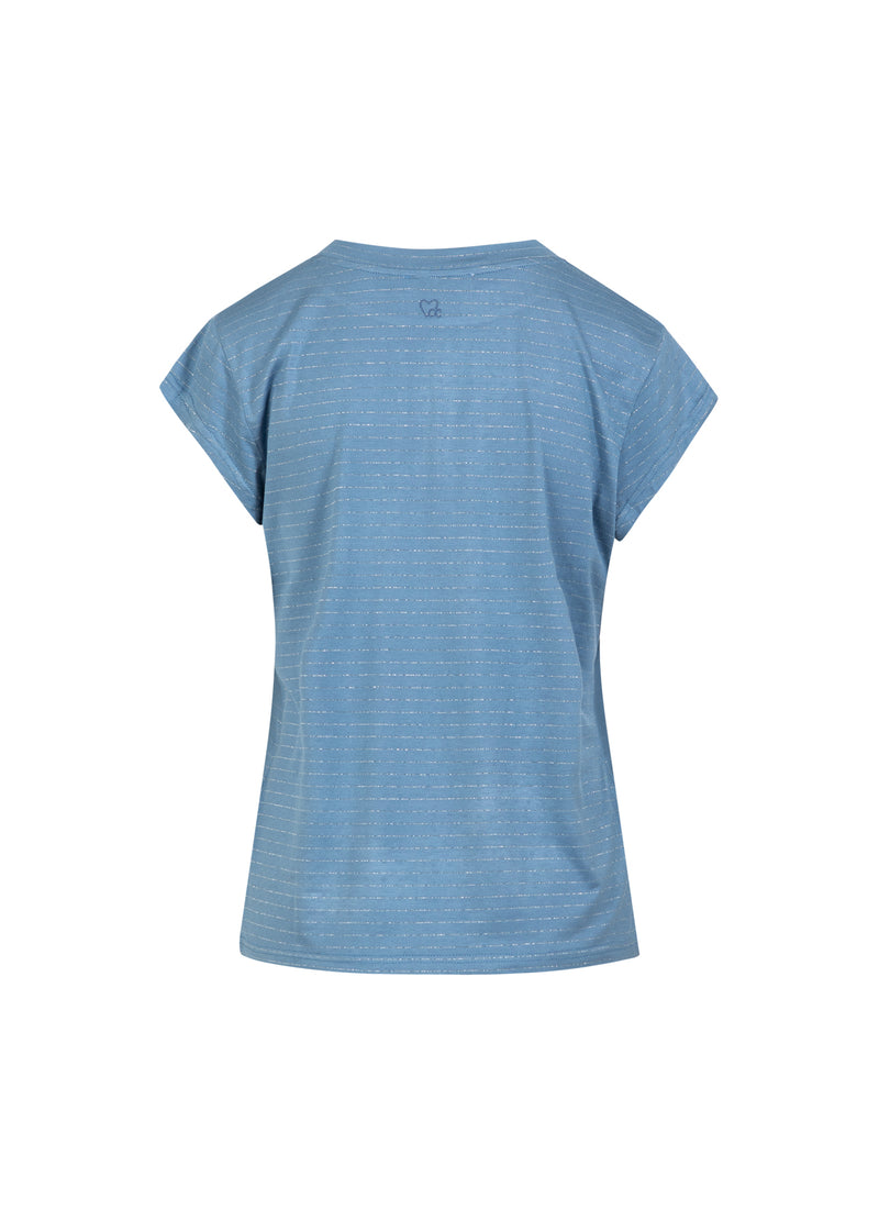 CC Heart CC HEART SPARKLE T-SHIRT - KORT ÆRME T-Shirt Mid blue lurex - 558