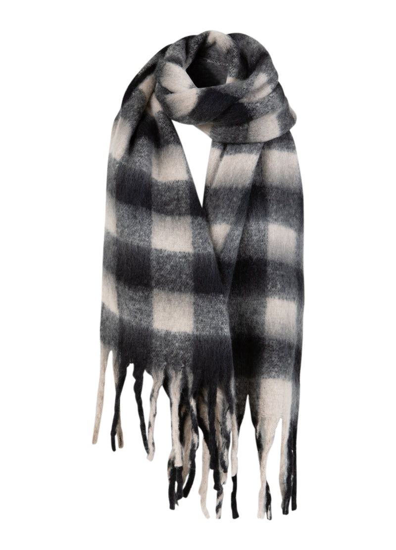 CC Heart CC HEART STORT TERNET TØRKLÆDE Accessories Black/off white mix - 196
