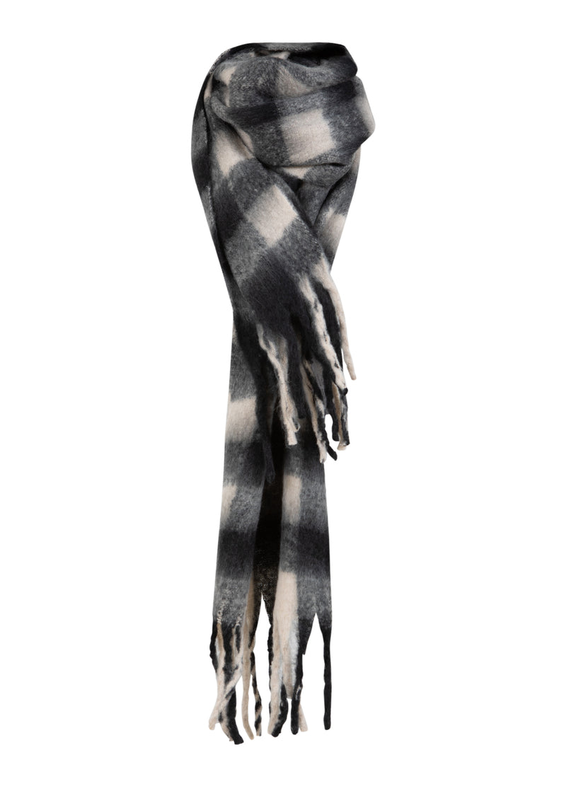 CC Heart CC HEART STORT TERNET TØRKLÆDE Accessories Black/off white mix - 196