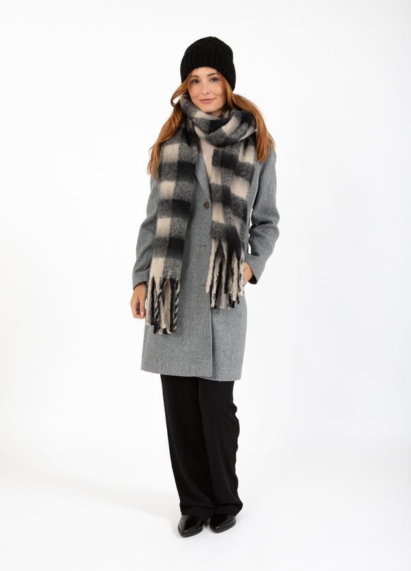CC Heart CC HEART STORT TERNET TØRKLÆDE Accessories Black/off white mix - 196