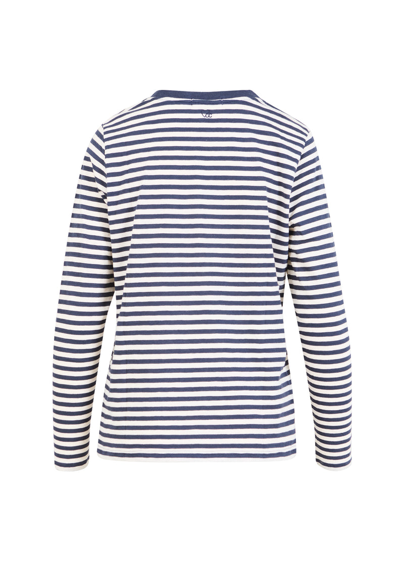 CC Heart CC HEART STRIPE LANG T-SHIRT T-Shirt Night sky blue/cream - 962
