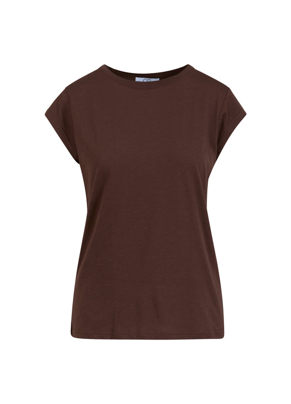 CC Heart CC HJERTE T-SHIRT T-Shirt Chocolate nut - 389