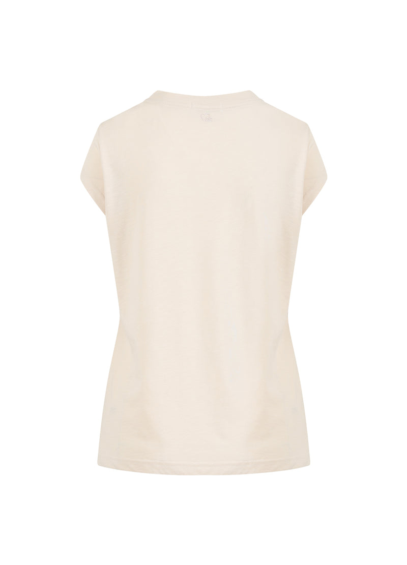 CC Heart CC HJERTE T-SHIRT T-Shirt Creme - 241