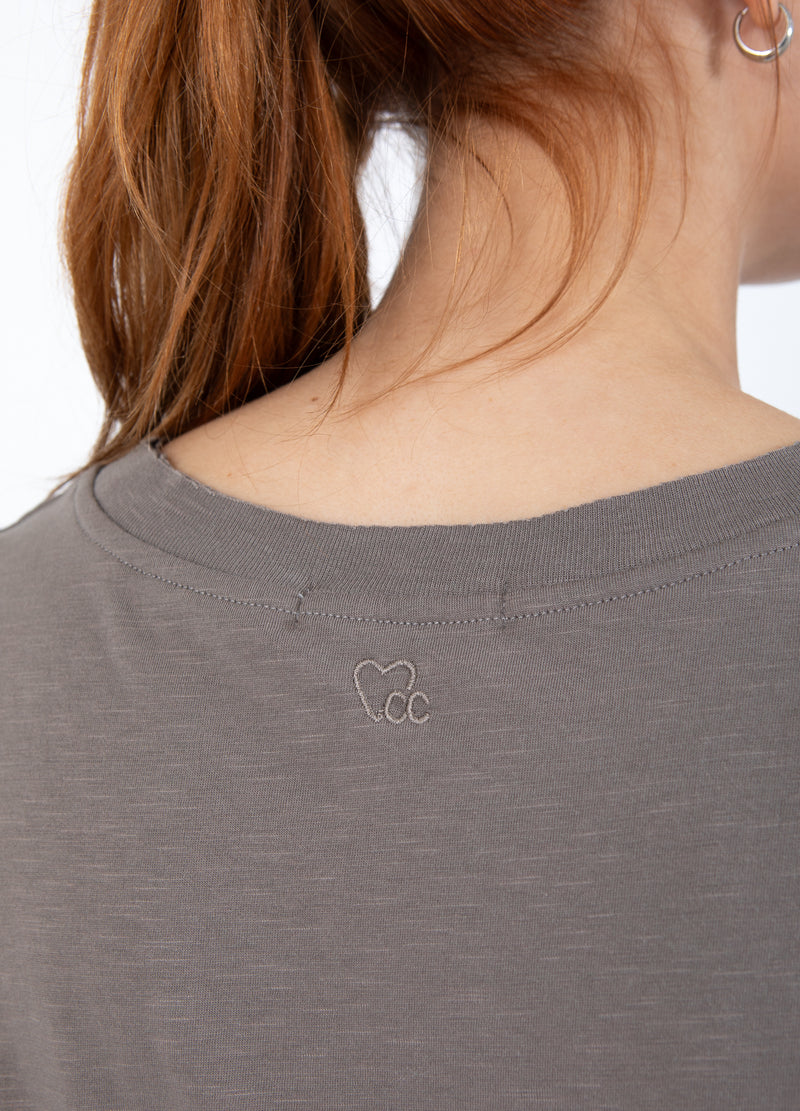 CC Heart CC HJERTE T-SHIRT T-Shirt Dark Mud - 383