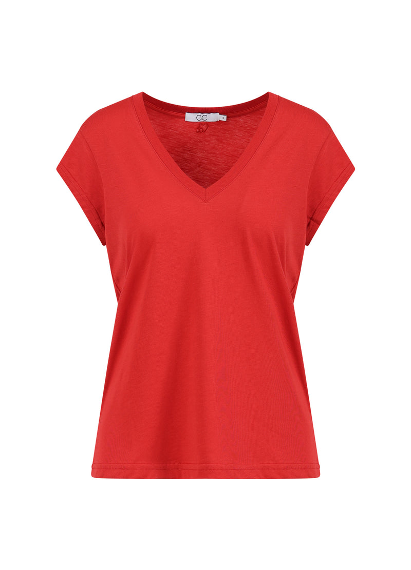 CC Heart CC HEART V-HALS T-SHIRT T-Shirt Berry red - 605