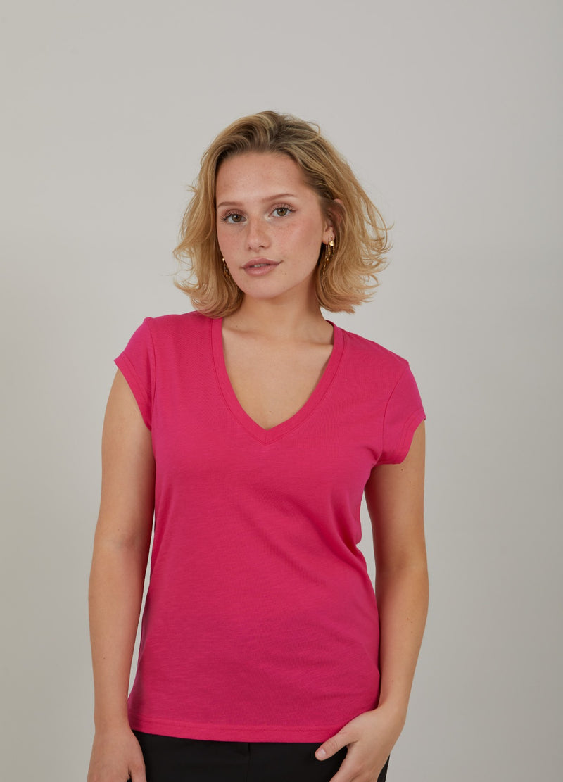 CC Heart CC HEART V-HALS T-SHIRT T-Shirt Bright sunrise - 740