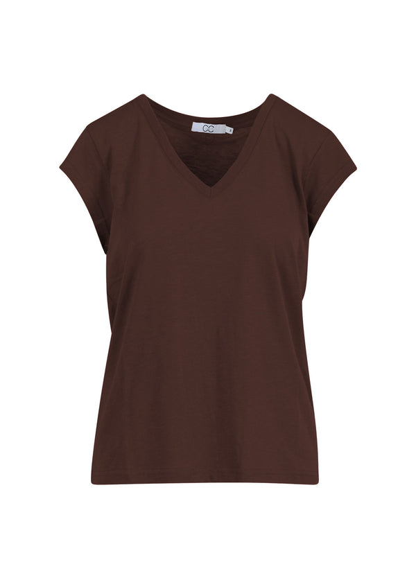 CC Heart CC HEART V-HALS T-SHIRT T-Shirt Chocolate nut - 389