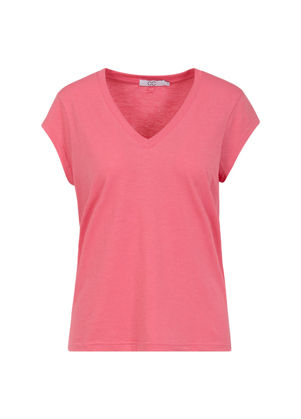 CC Heart CC HEART V-HALS T-SHIRT T-Shirt Coral paradise - 637