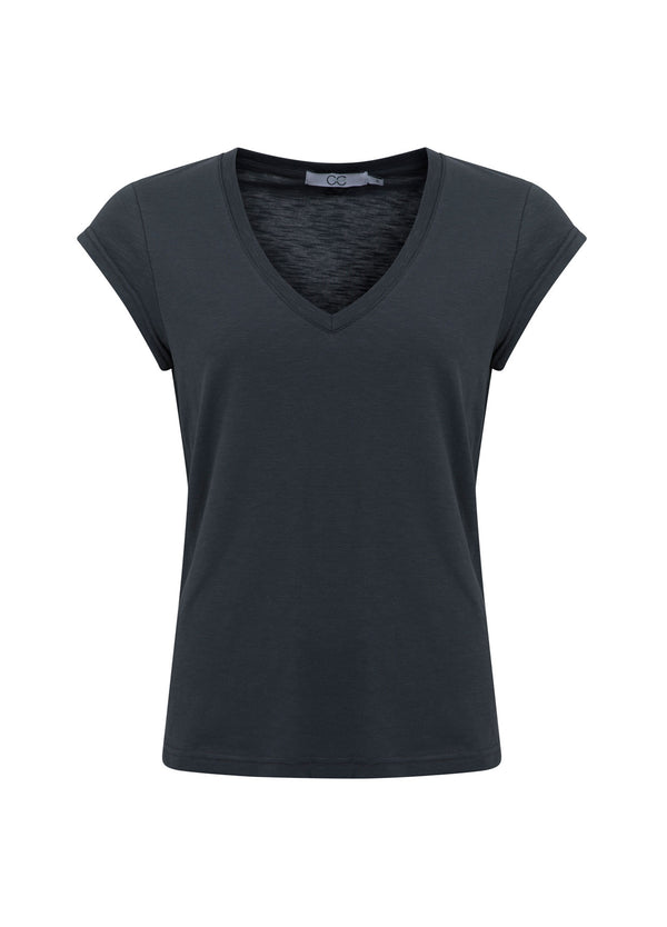 CC Heart CC HEART V-HALS T-SHIRT T-Shirt Dark Stone Grey - 149