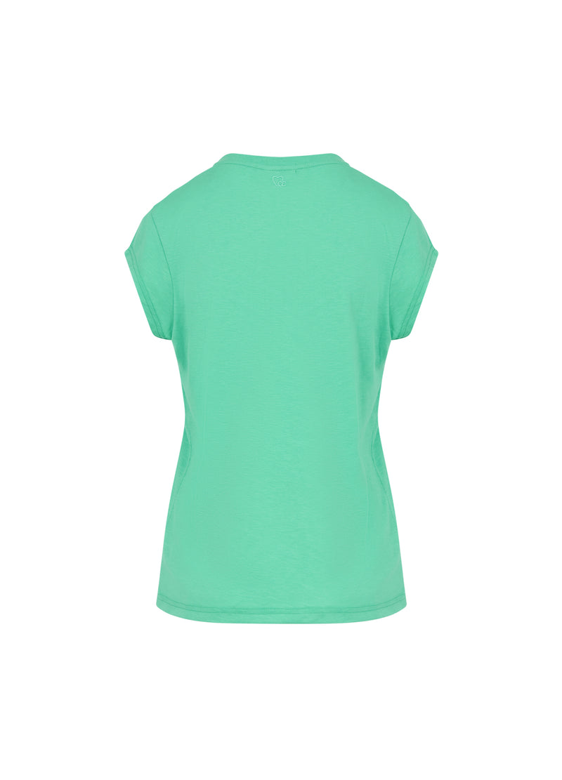 CC Heart CC HEART V-HALS T-SHIRT T-Shirt Emerald green - 402