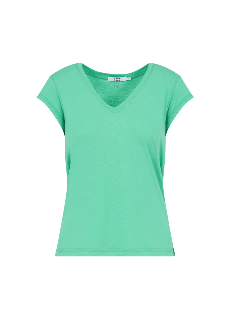 CC Heart CC HEART V-HALS T-SHIRT T-Shirt Emerald green - 402