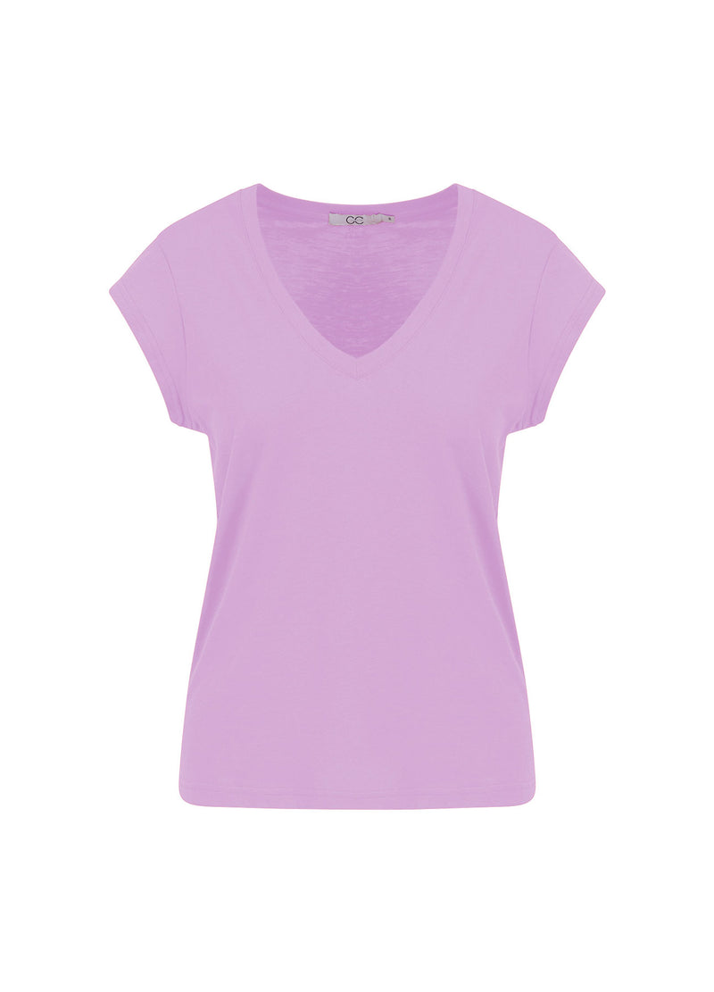 CC Heart CC HEART V-HALS T-SHIRT T-Shirt Lavender - 824