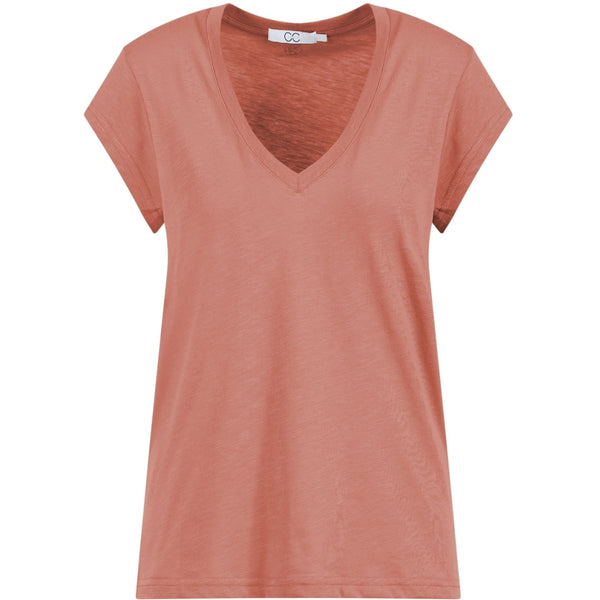 CC Heart CC HEART V-HALS T-SHIRT T-Shirt Rose clay - 623