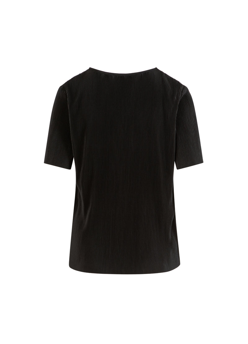 CC Heart CC HEART VIVIAN KORTÆRMET BLUSE Shirt/Blouse Black - 100