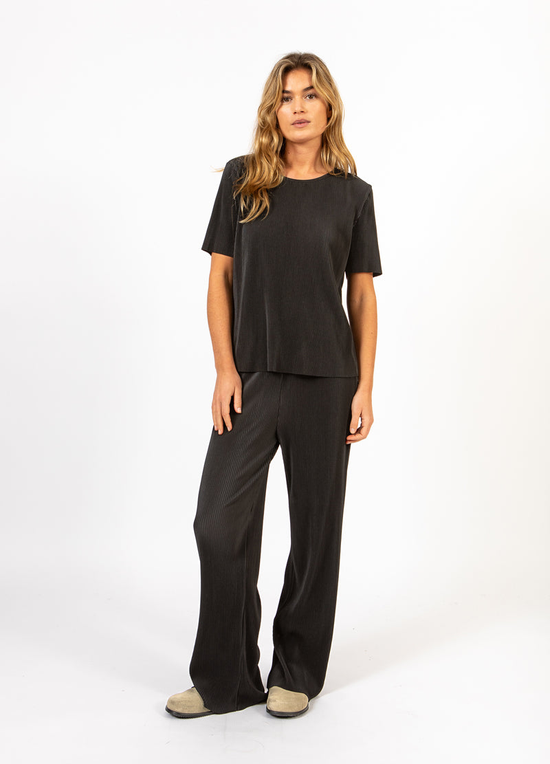 CC Heart CC HEART VIVIAN KORTÆRMET BLUSE Shirt/Blouse Black - 100