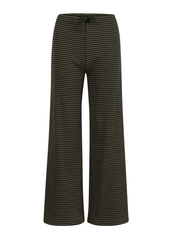 CC Heart CC HEART KAROLINE RIB BUKSER Pants Olive/navy stripe - 432