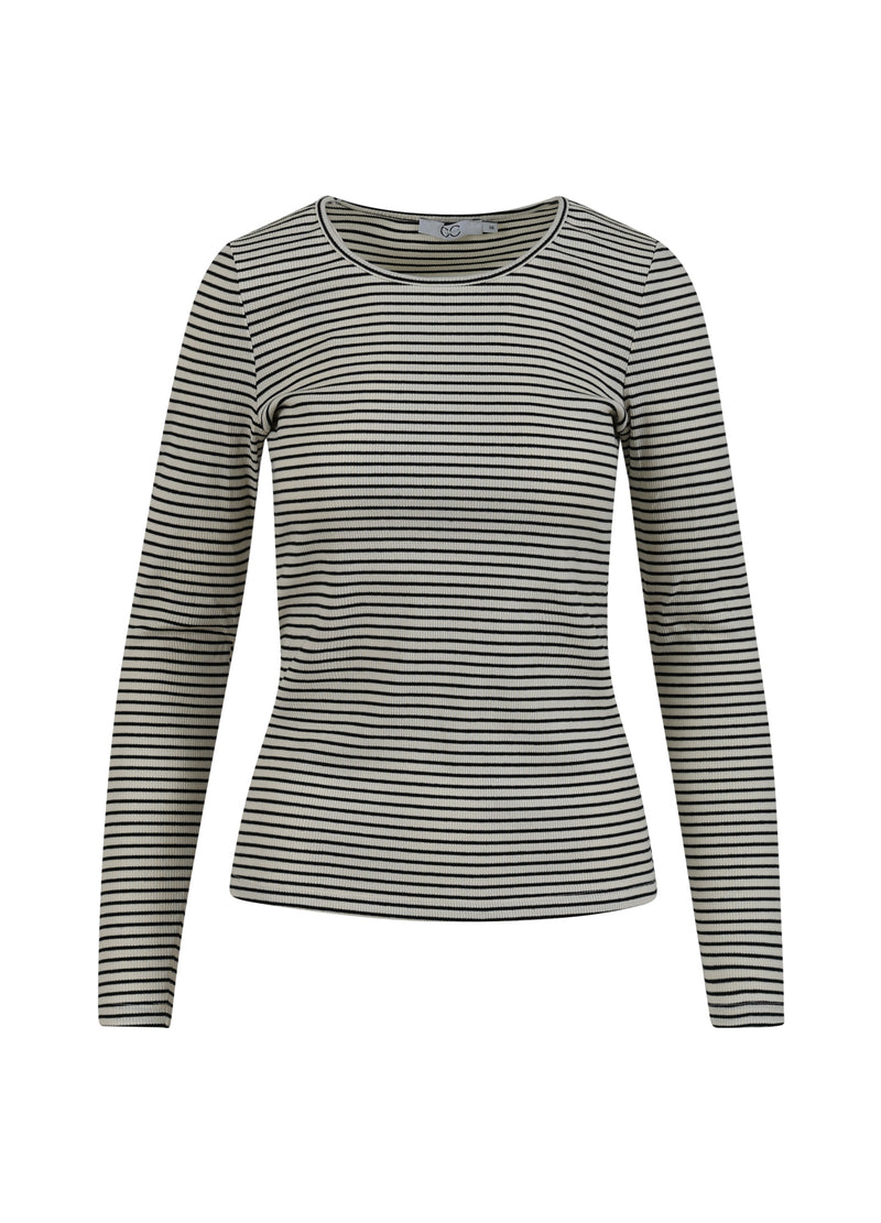 CC Heart CC HEART KAROLINE RIB TEE Shirt/Blouse Offwhite/black stripe - 232