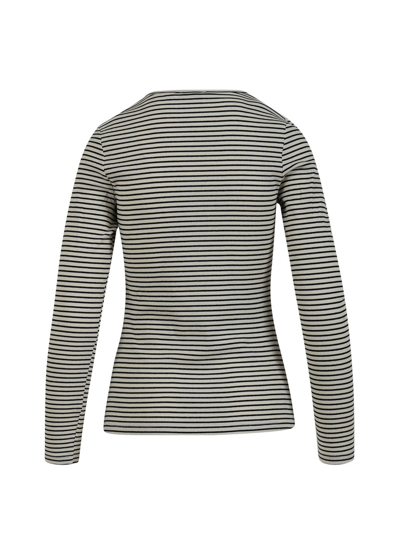 CC Heart CC HEART KAROLINE RIB TEE Shirt/Blouse Offwhite/black stripe - 232