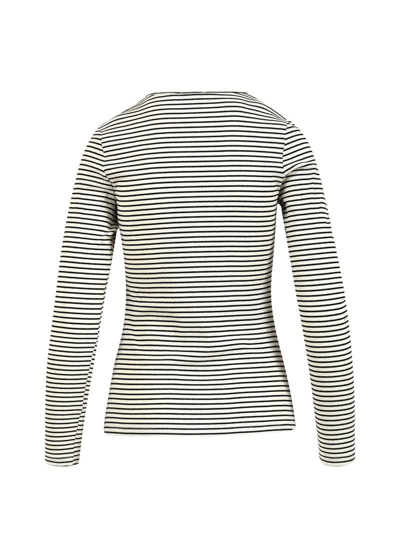 CC Heart CC HEART KAROLINE RIB TEE Shirt/Blouse Offwhite/black stripe - 232