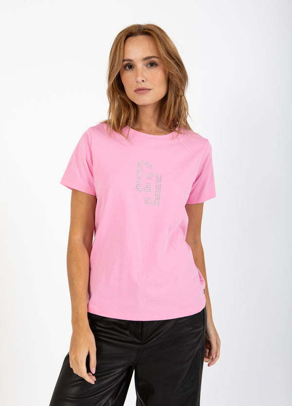 Coster Copenhagen CC RHINSTEN T-SHIRT T-Shirt Bubble pink - 690