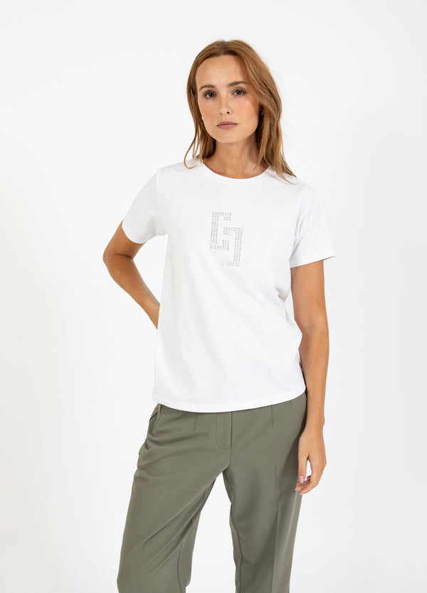 Coster Copenhagen CC RHINSTEN T-SHIRT T-Shirt White - 200