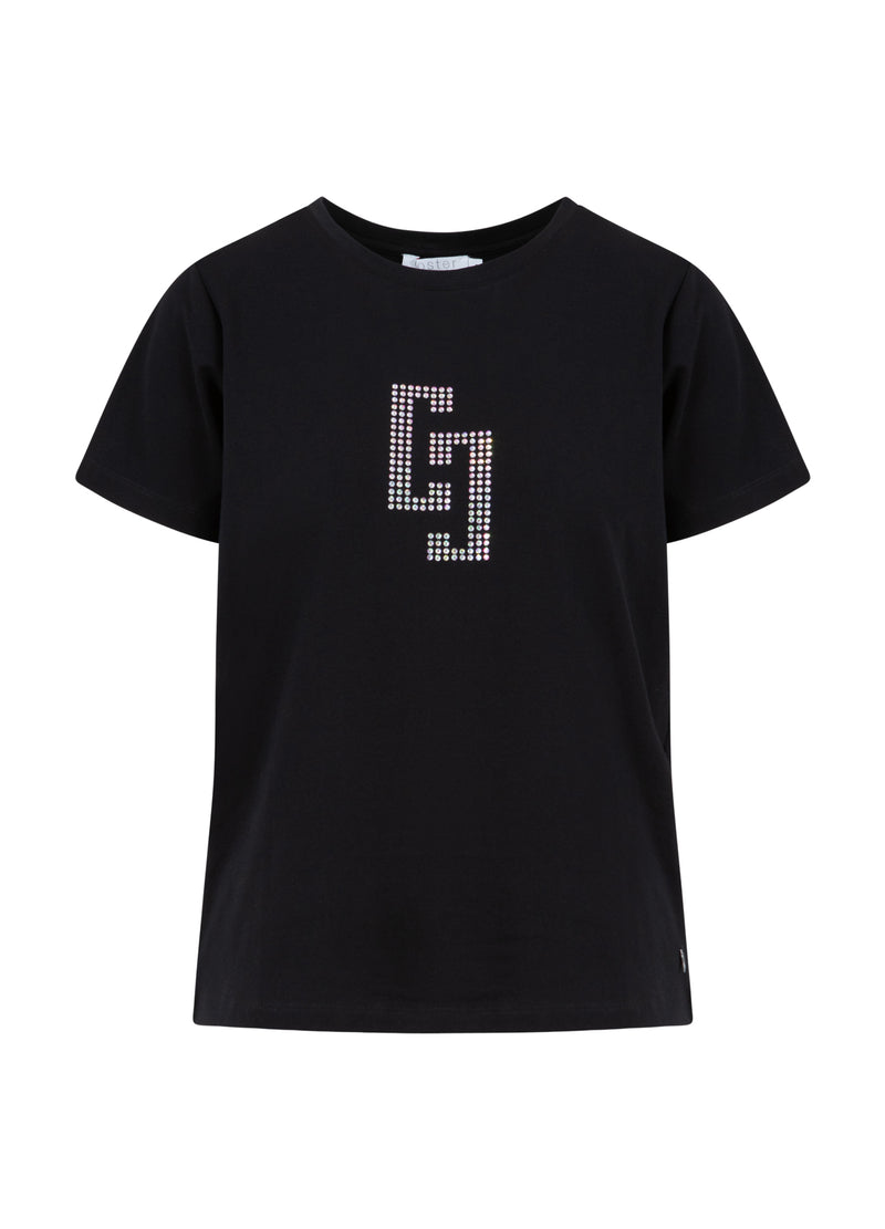 Coster Copenhagen CC RHINSTEN T-SHIRT T-Shirt Black - 100