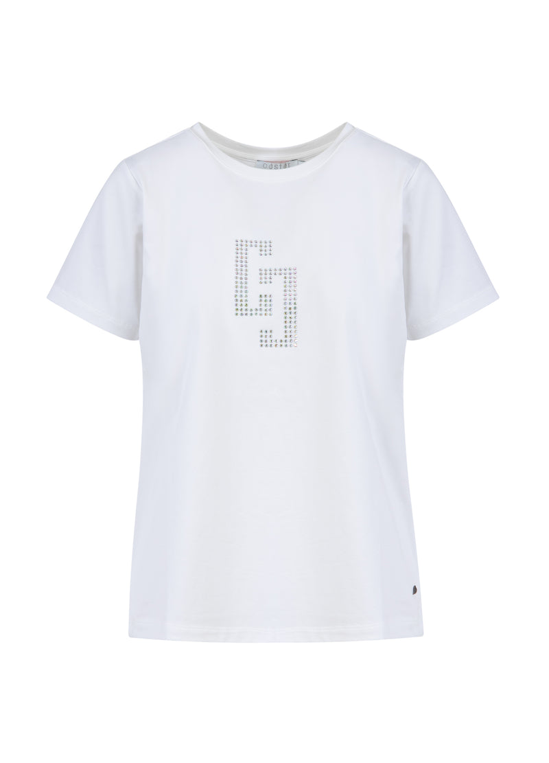 Coster Copenhagen CC RHINSTEN T-SHIRT T-Shirt White - 200