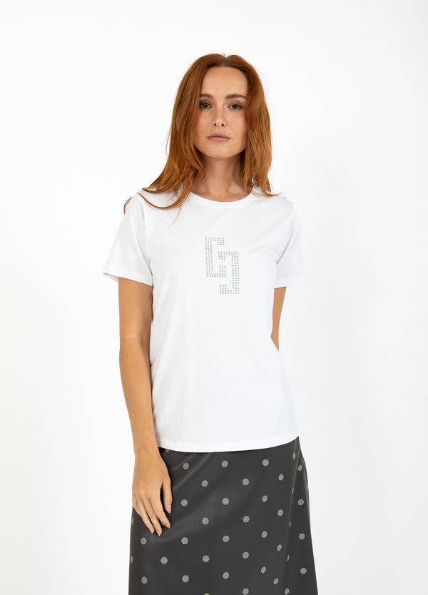 Coster Copenhagen CC RHINSTEN T-SHIRT T-Shirt White - 200