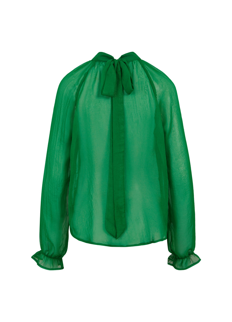 Coster Copenhagen CHIFFON BLUSE Shirt/Blouse Metallic green - 490