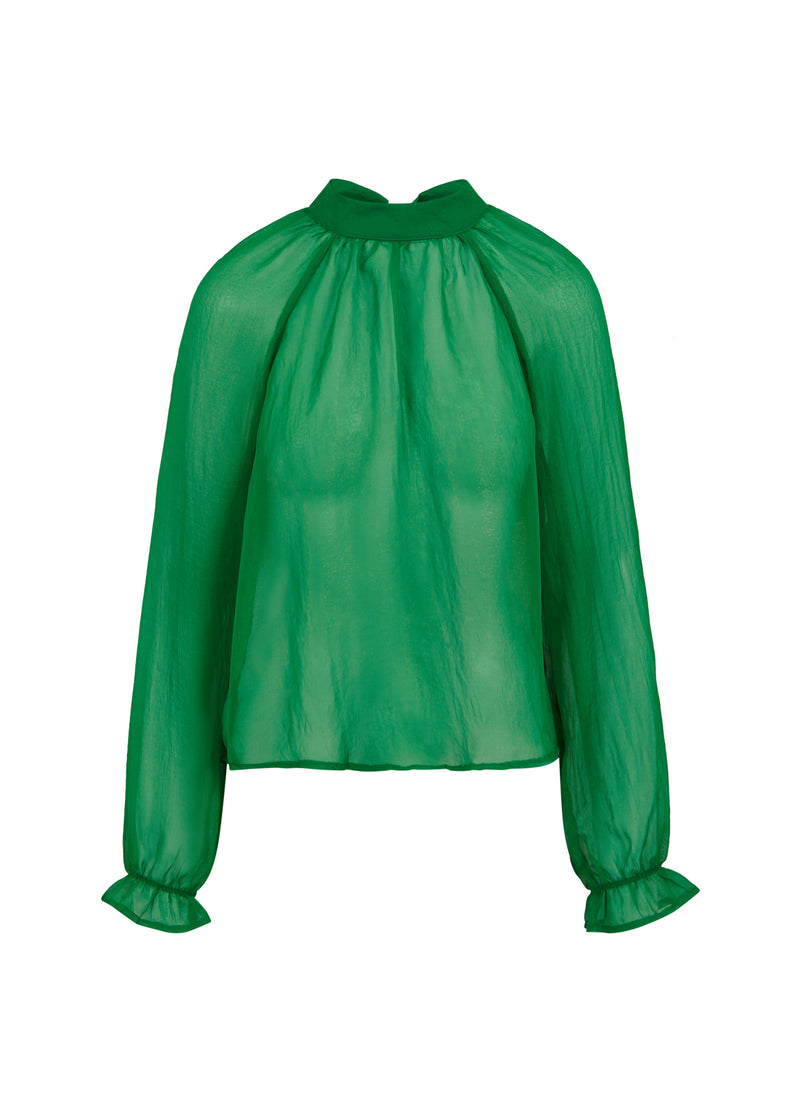 Coster Copenhagen CHIFFON BLUSE Shirt/Blouse Metallic green - 490
