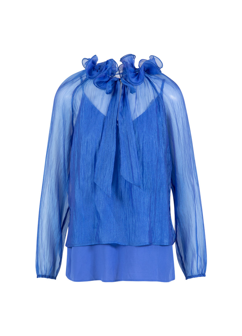 Coster Copenhagen CHIFFON BLUSE Shirt/Blouse Rich blue - 583