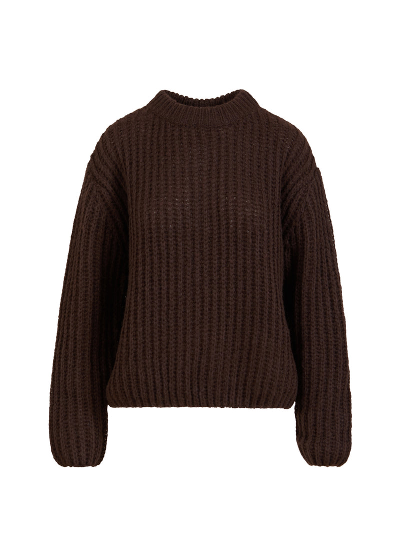 Coster Copenhagen  CHUNKY STRIK Knitwear Dark Brown - 335