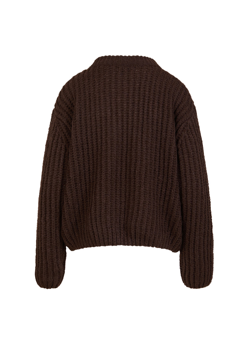 Coster Copenhagen  CHUNKY STRIK Knitwear Dark Brown - 335