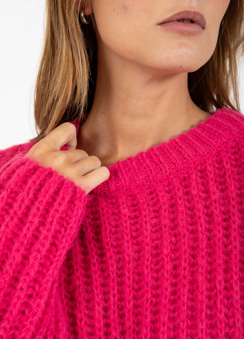 Coster Copenhagen CHUNKY STRIK Knitwear Intense pink - 659