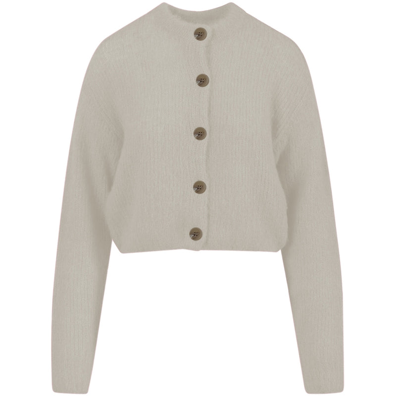 Coster Copenhagen CROPPED STRIKKET CARDIGAN Knitwear Creme - 241