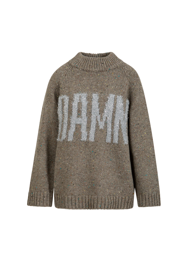 Coster Copenhagen DAMN STRIK Knitwear Taupe melange - 313