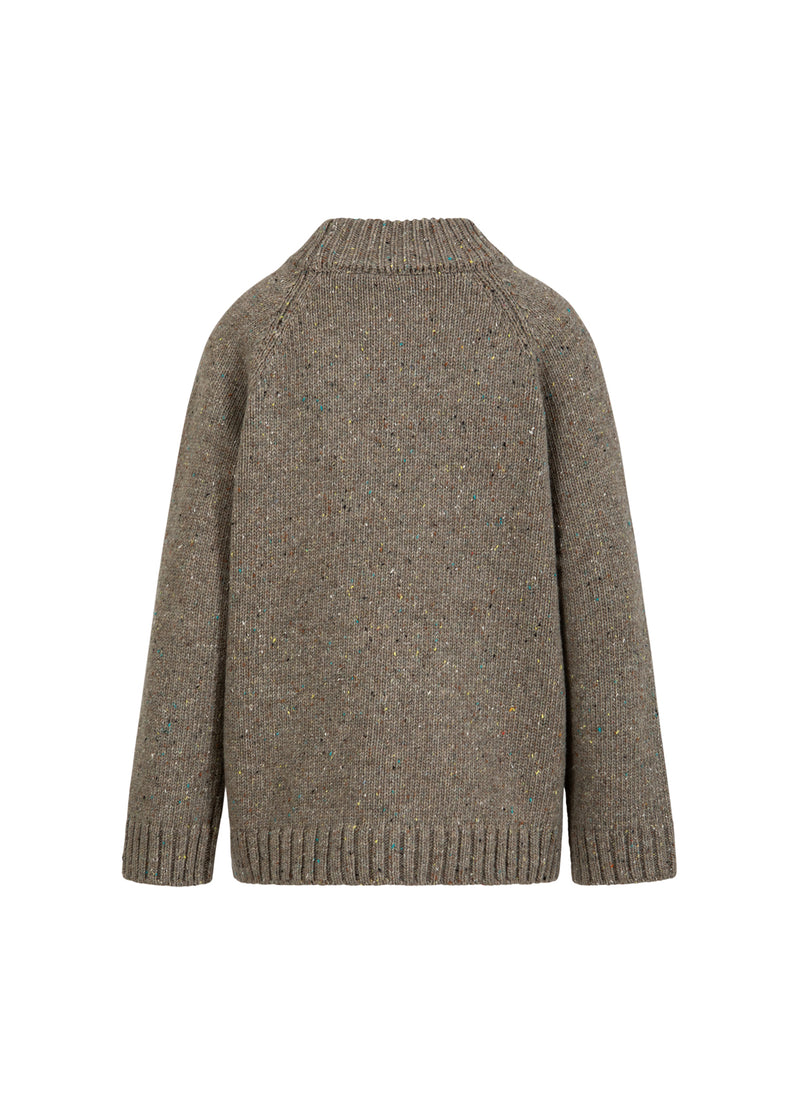 Coster Copenhagen DAMN STRIK Knitwear Taupe melange - 313