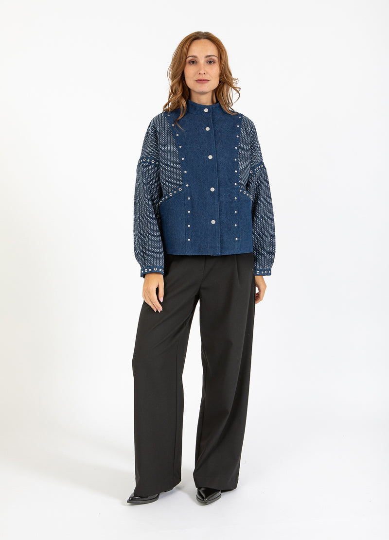 Coster Copenhagen DEKORERET DENIMJAKKE Outerwear