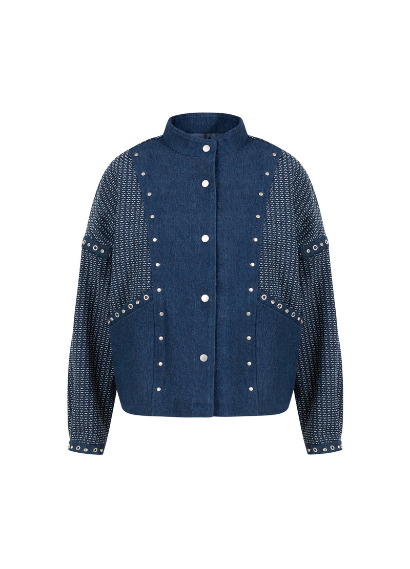 Coster Copenhagen DEKORERET DENIMJAKKE Outerwear Blue denim - 510