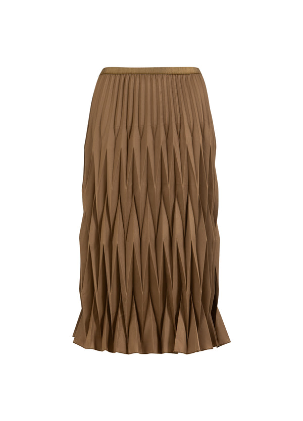 Coster Copenhagen DIAMANT PLISSERET NEDERDEL Skirt Taupe sand - 393