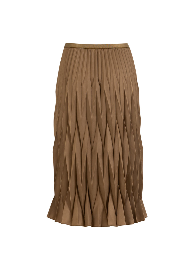 Coster Copenhagen DIAMANT PLISSERET NEDERDEL Skirt Taupe sand - 393
